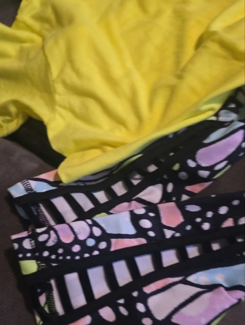 Justice Capris, Neon Yellow Short Sleeve Tee PRIDE Tee